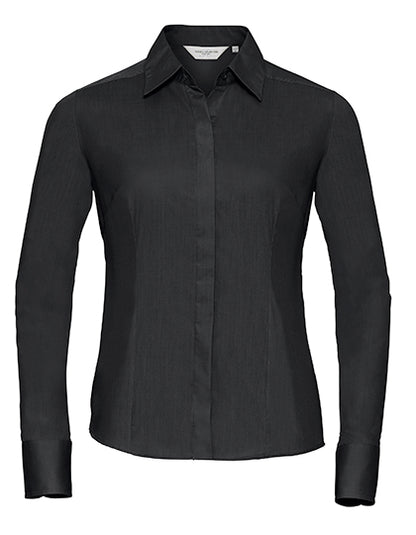 Ladies´ Long Sleeve Fitted Polycotton Poplin Shirt (Z924F)