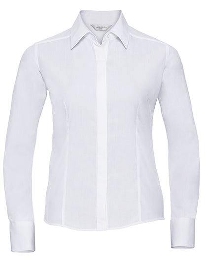 Ladies´ Long Sleeve Fitted Polycotton Poplin Shirt (Z924F)
