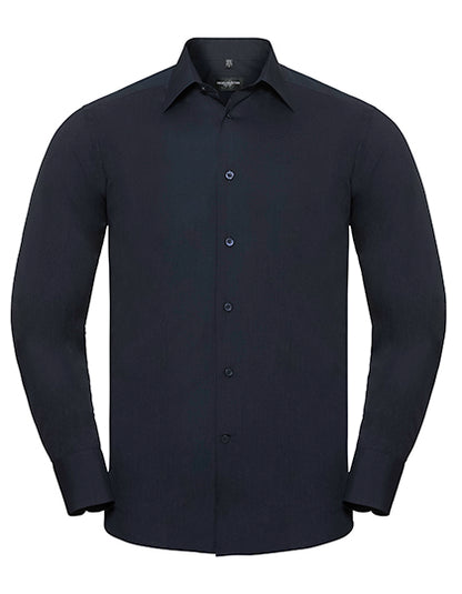 Men´s Long Sleeve Tailored Polycotton Poplin Shirt (Z924)