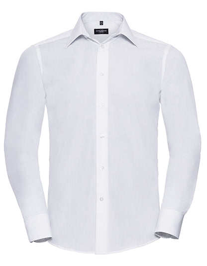 Men´s Long Sleeve Tailored Polycotton Poplin Shirt (Z924)