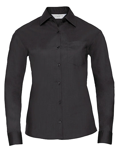 Ladies´ Long Sleeve Classic Polycotton Poplin Shirt (Z934F)