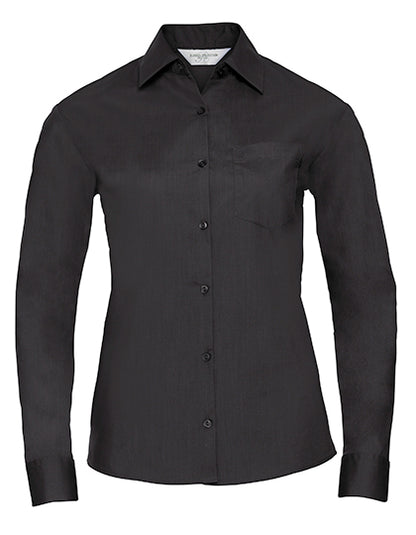 Ladies´ Long Sleeve Classic Polycotton Poplin Shirt (Z934F)