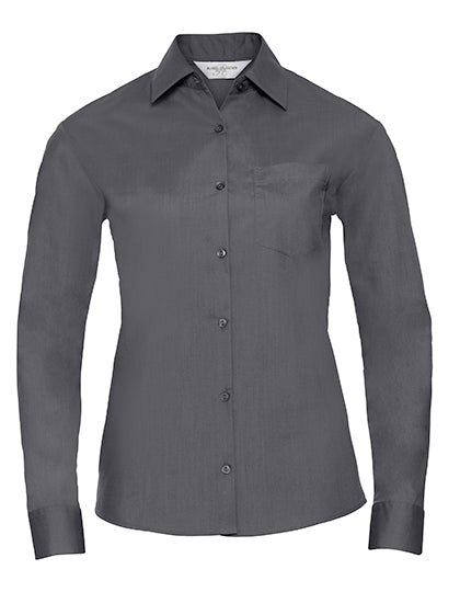 Ladies´ Long Sleeve Classic Polycotton Poplin Shirt (Z934F)