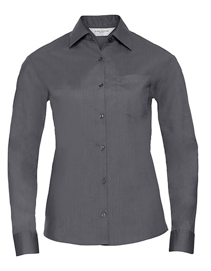 Ladies´ Long Sleeve Classic Polycotton Poplin Shirt (Z934F)