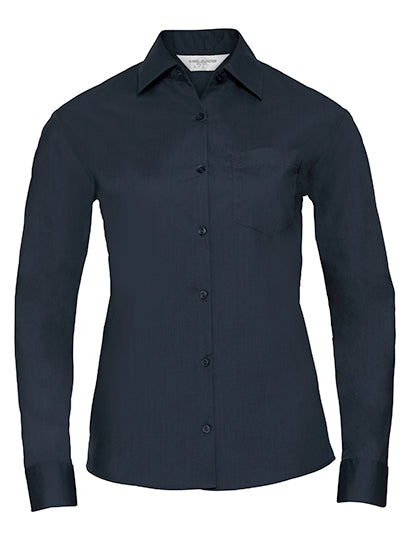 Ladies´ Long Sleeve Classic Polycotton Poplin Shirt (Z934F)