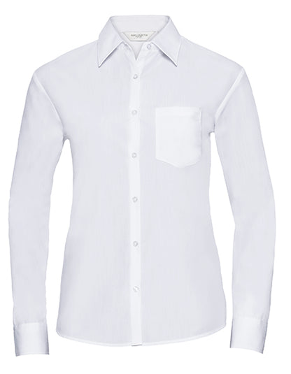 Ladies´ Long Sleeve Classic Polycotton Poplin Shirt (Z934F)