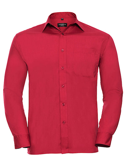 Men´s Long Sleeve Classic Polycotton Poplin Shirt (Z934)