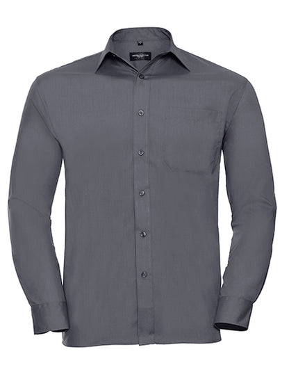Men´s Long Sleeve Classic Polycotton Poplin Shirt (Z934)
