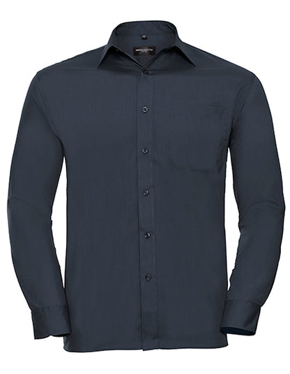 Men´s Long Sleeve Classic Polycotton Poplin Shirt (Z934)