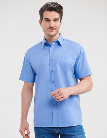 Men´s Short Sleeve Classic Polycotton Poplin Shirt (Z935)
