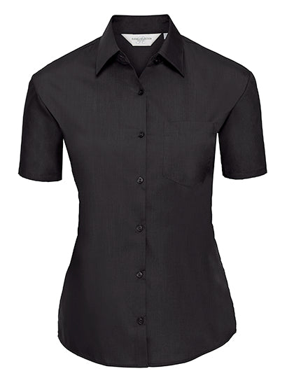 Ladies´ Short Sleeve Classic Polycotton Poplin Shirt (Z935F)
