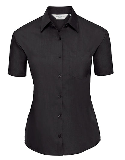Ladies´ Short Sleeve Classic Polycotton Poplin Shirt (Z935F)