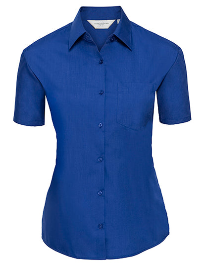 Ladies´ Short Sleeve Classic Polycotton Poplin Shirt (Z935F)