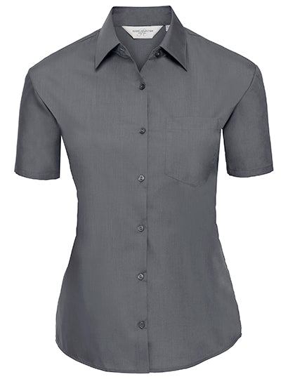 Ladies´ Short Sleeve Classic Polycotton Poplin Shirt (Z935F)