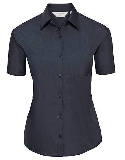 Ladies´ Short Sleeve Classic Polycotton Poplin Shirt (Z935F)