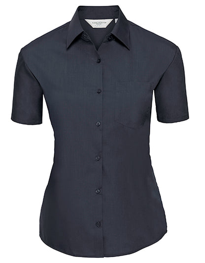 Ladies´ Short Sleeve Classic Polycotton Poplin Shirt (Z935F)