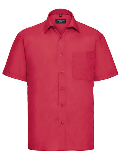 Men´s Short Sleeve Classic Polycotton Poplin Shirt (Z935)