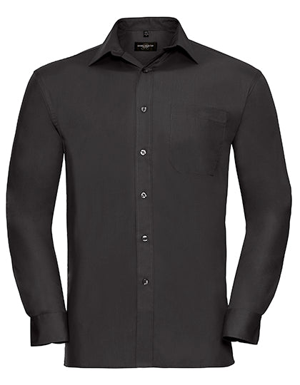 Men´s Long Sleeve Classic Pure Cotton Poplin Shirt (Z936)