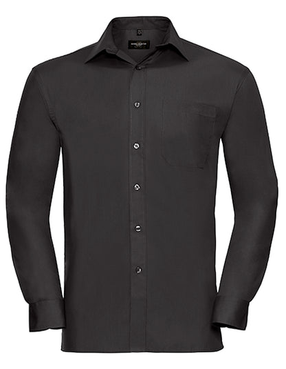 Men´s Long Sleeve Classic Pure Cotton Poplin Shirt (Z936)