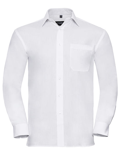 Men´s Long Sleeve Classic Pure Cotton Poplin Shirt (Z936)