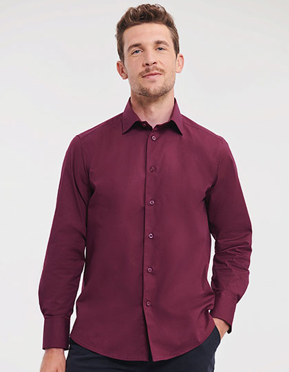 Men´s Long Sleeve Fitted Stretch Shirt (Z946)