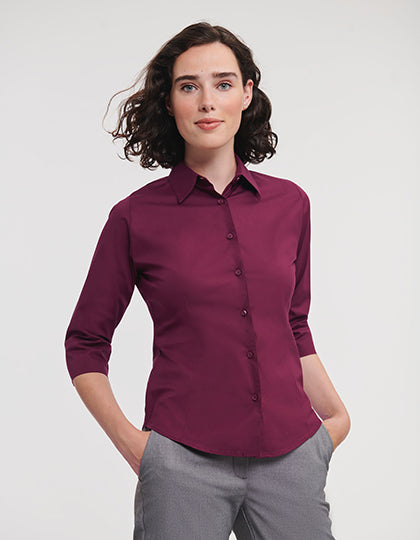 Ladies´ 3/4 Sleeve Fitted Stretch Shirt (Z946F)