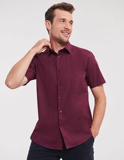 Men´s Short Sleeve Fitted Stretch Shirt (Z947)