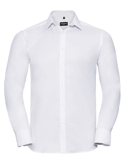 Men´s Long Sleeve Tailored Herringbone Shirt (Z962)