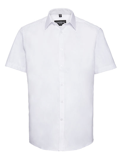 Men´s Short Sleeve Tailored Herringbone Shirt (Z963)