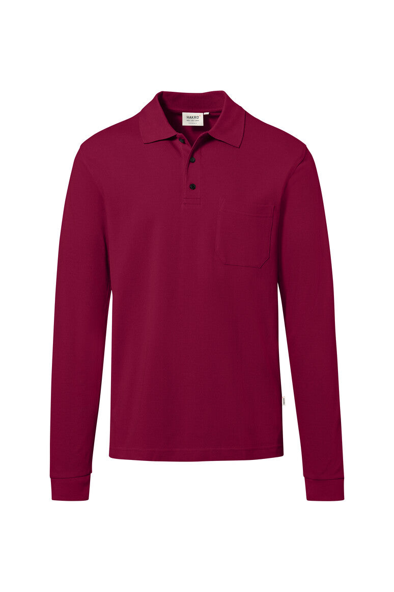 HAKRO Pocket-Longsleeve-Polo MIKRALINAR® ECO (0817)
