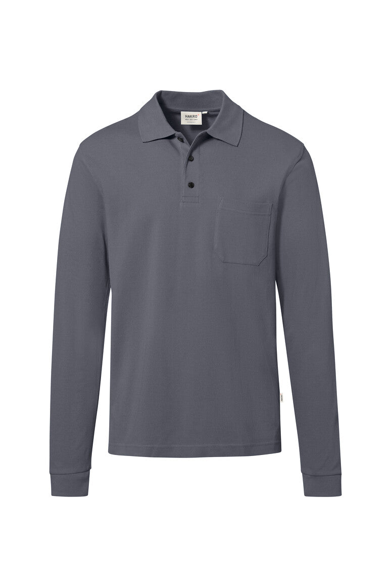 HAKRO Pocket-Longsleeve-Polo MIKRALINAR® ECO (0817)