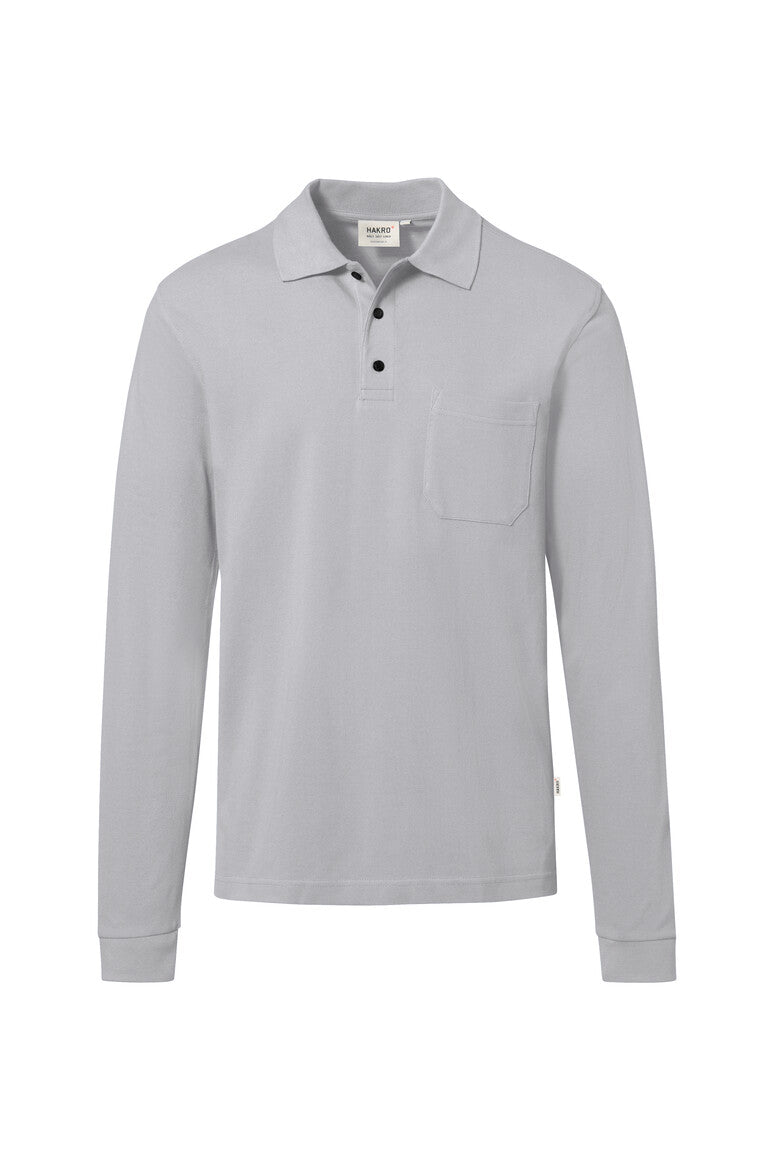 HAKRO Pocket-Longsleeve-Polo MIKRALINAR® ECO (0817)