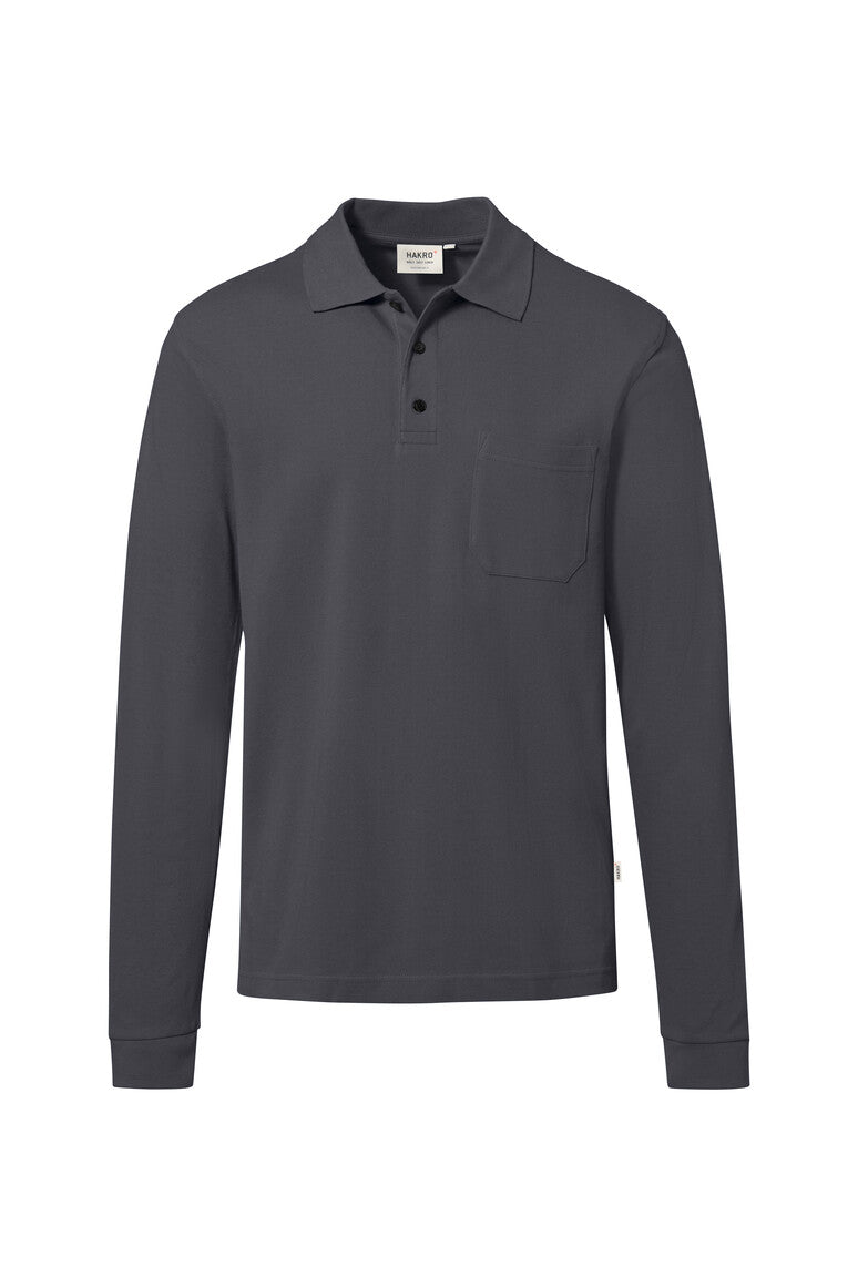 HAKRO Pocket-Longsleeve-Polo MIKRALINAR® ECO (0817)